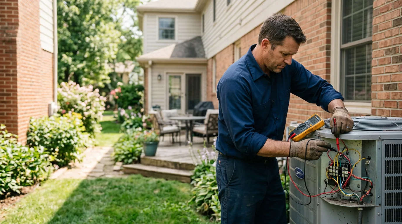 HVAC technician working near La Junta, CO